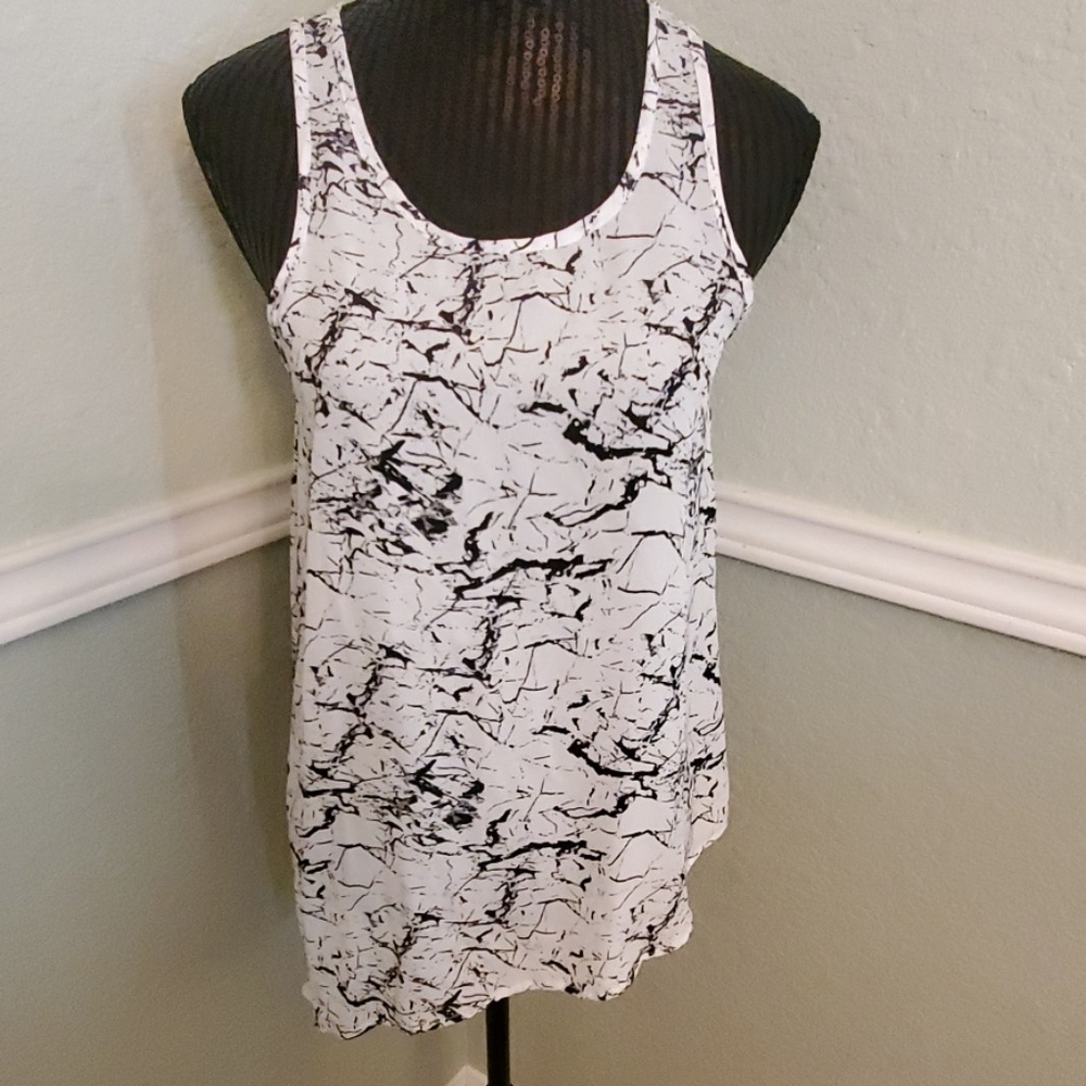 NWT Pink Rose Sleeveless Asymmetrical Top